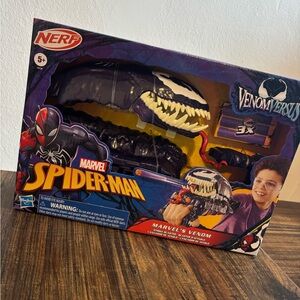 Nerf Marvel Spider-Man Venom Blaster - Black, White & Yellow Accents